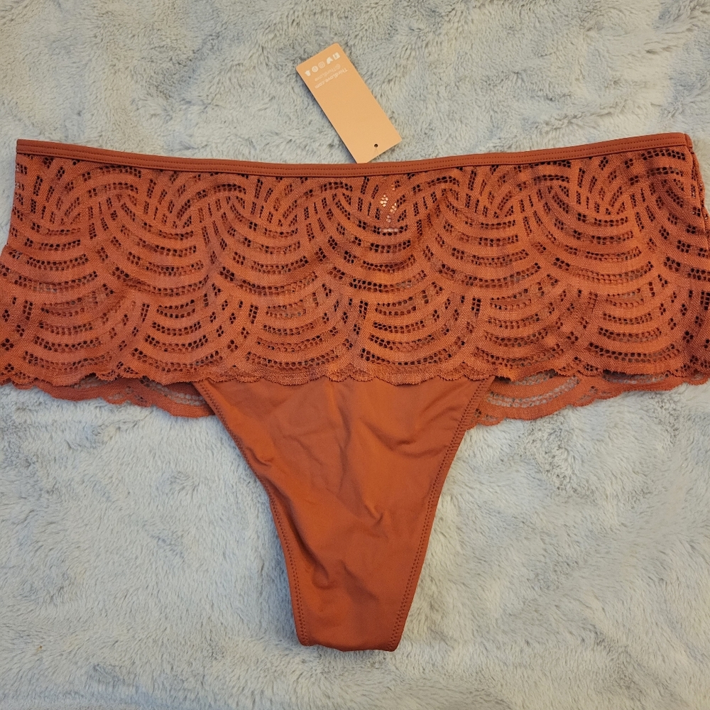 New Thirdlove Deco Lace Thong Underwear Panties